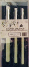 Lisa Horton's Ulti-Mate Collection - Chunky & Standard Chiselled Stencil Brushes multi-buy each in sets of 3