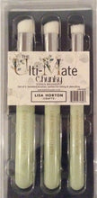 Lisa Horton's Ulti-Mate Collection - Chunky & Standard Chiselled Stencil Brushes multi-buy each in sets of 3