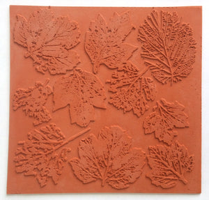 Art Inspirations Rubber Stamps - Nature Prints Collection - designs by Leonie - Leaf Fall - 8" x 8"