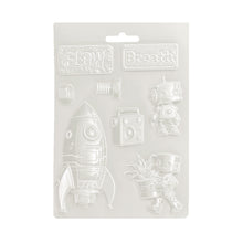 Stamperia A New Beginning Collection - Soft Mould A5 - Spaceship & Robot