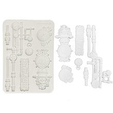 Stamperia - Gardens of Time Collection - Silicone Mould - A5 - Clocks and Tubes
