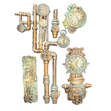 Stamperia - Gardens of Time Collection - Silicone Mould - A5 - Clocks and Tubes