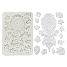 Stamperia - Gardens of Time Collection - Silicone Mould - A5 - Clocks & Flowers