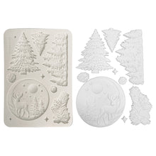 Stamperia - Christmas Collection - A5 Silicone Mould - Christmas Winter Landscape - SAVE 10%