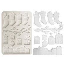 Stamperia - Classic Christmas Collection - A5 Silicone Mould - Christmas Socks and Presents SAVE 10%