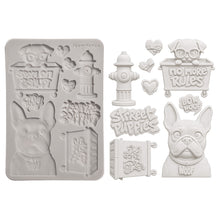 Stamperia Furry Friends 2 Dogs A5 Silicone Mould