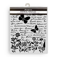 Stamperia Daisy Art Collection - Mixed MediaArt Thick Stencil - Letter & Butterfly - 20cm x 25cm
