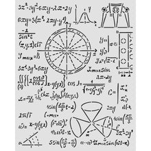 Stamperia A New Beginning Collection - Mixed MediaArt Thick Stencil - Formulas - 20cm x 25cm