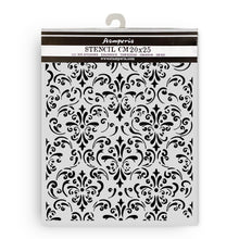 Stamperia - Gardens of Time Collection - Mixed MediaArt Thick Stencil - Wallpaper - 20cm x 25cm