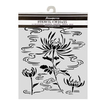 Stamperia Oriental Garden Collection Mixed Media Thick Stencil  Lotus Flower – 20cm x 25cm