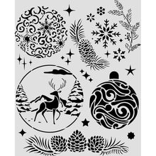Stamperia - Christmas Collection - Stencil 20x25cm - Christmas Balls