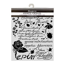 Stamperia Flowers and Poems Collection Mixed Media Thick Stencil Inspirations – 20cm x 25cm