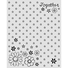 Stamperia Cozy Family Collection Mixed Media Thick Stencil Together Pattern – 20cm x 25cm