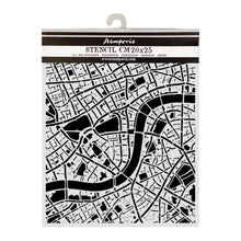 Stamperia Our Way Collection Mixed Media Thick Stencil Street Map – 20cm x 25cm