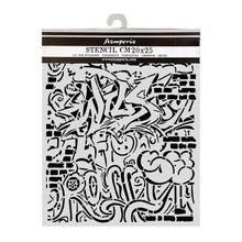 Stamperia Furry Friends 2 Graffiti Thick Stencil – 20 × 25cm