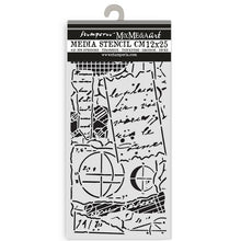 Stamperia - A New Beginning Collection - Mixed MediaArt Thick Stencil - Notes - 12cm x 25cm