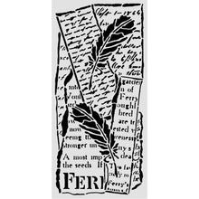 Stamperia - All Around Collection - Mixed MediaArt Thick Stencil - Feathers & Writing - 12cm x 25cm