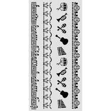 Stamperia Symphony Collection Mixed Media Thick Stencil Borders – 12cm x 25cm