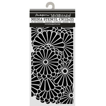 Stamperia Oriental Garden Collection Mixed Media Thick Stencil Flower Pattern – 12cm x 25cm