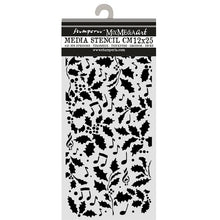 Stamperia - Christmas Collection - Stencil 12x25cm - Christmas Holly and Leaves