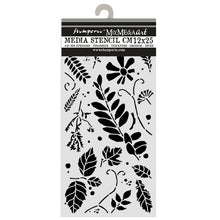 Stamperia Flowers and Poems Collection Mixed Media Thick Stencil Mixed Leaves – 12cm x 25cm