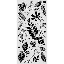 Stamperia Flowers and Poems Collection Mixed Media Thick Stencil Mixed Leaves – 12cm x 25cm