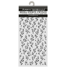 Stamperia Cozy Family Collection Mixed Media Thick Stencil Sprig Pattern – 12cm x 25cm