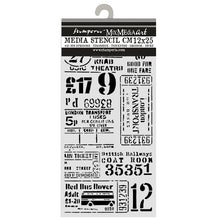Stamperia Our Way Collection Mixed Media Thick Stencil Tickets – 12cm x 25cm
