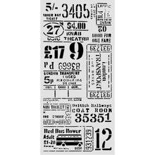 Stamperia Our Way Collection Mixed Media Thick Stencil Tickets – 12cm x 25cm