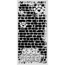 Stamperia Furry Friends 2 Cool Street Bricks Thick Stencil – 12 × 25cm