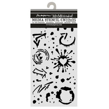 Stamperia Furry Friends 2 Ink Splatters Thick Stencil – 12 × 25cm