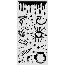 Stamperia Furry Friends 2 Ink Splatters Thick Stencil – 12 × 25cm