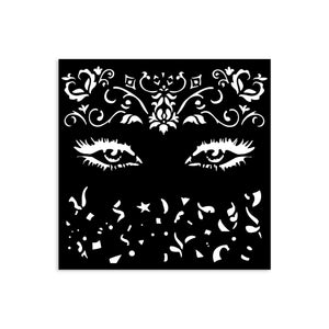 Stamperia Mixed MediaArt Thick Stencil - Masquerade - 12cm x 12cm KSTDS12