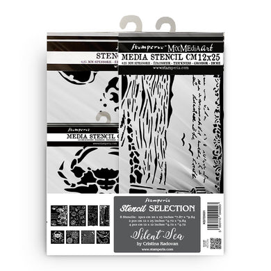 SAVE 10% Stamperia - Silent Sea Collection - Stencil Selection - (8 different designs) KSTDX01