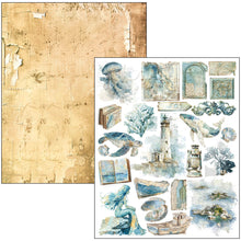 Ciao Bella Paper - Edge of the Ocean - Mixed Media Book A4 - CBMA008