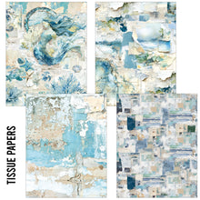 Ciao Bella Paper - Edge of the Ocean - A5 Tissue & Vellum Variety Pack - 8 sheets