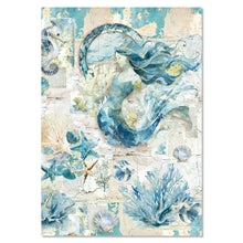 Ciao Bella Paper - Edge of the Ocean - A4 Mixed Media Rice Paper Set (mixed x4)