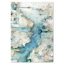 Ciao Bella Paper - Edge of the Ocean - A4 Mixed Media Rice Paper Set (mixed x4)