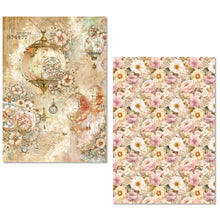 Ciao Bella Paper - Lost in Time - A5 Mixed Media Rice Paper Set (mixed x8)