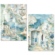 Ciao Bella Paper - Edge of the Ocean - A5 Mixed Media Rice Paper Set (mixed x8)