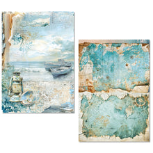 Ciao Bella Paper - Edge of the Ocean - A5 Mixed Media Rice Paper Set (mixed x8)