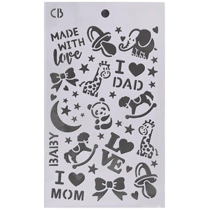 Ciao Bella - Toy Shop - Stencil Mix - Pack of 3 - Triple Layer (Each design - 5"x 8") CBMSX002