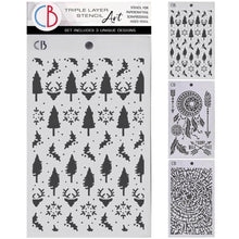 Ciao Bella - Forest Tales - Stencil Mix - Pack of 3 - Triple Layer (Each design - 5"x 8") CBMSX003