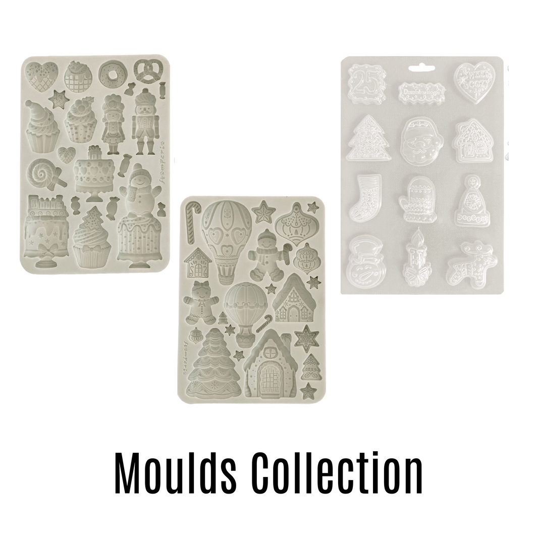 Stamperia Candy Christmas Collection - A5 Moulds Bundle- (includes 3 moulds) SAVE 15%