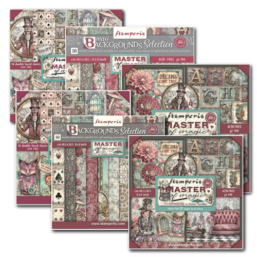 Stamperia Master of Magic Paper Pads BUNDLE - SBBKIT01 - 6 Pads