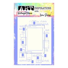 Art Inspirations - Designs by Lou Sims - Rectangular Frame - A5 Stencil & Mask Set