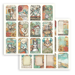 Stamperia Furry Friends Collection - 12” x 12” Pad - 10 Double Faced Sheets