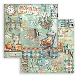 Stamperia Furry Friends Collection - 12” x 12” Pad - 10 Double Faced Sheets