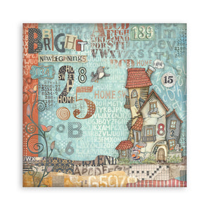 Stamperia Furry Friends Collection - 12” x 12” Pad - 10 Double Faced Sheets
