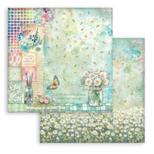 Stamperia Daisy Art Collection - 12” x 12” Pad - 10 Double Faced Sheets